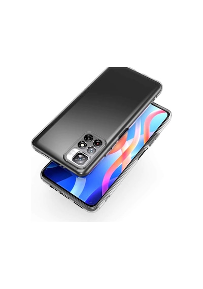 Redmi Note 11 Şeffaf Silikon Kılıf Esnek Darbe Emici Ultra İnce Şeffaf Telefon Koruyucu Kapak