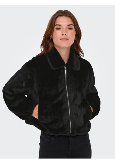 Only Onldana Faux Fur Siyah Kadın Mont 15348987