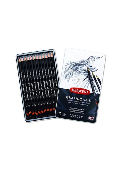 Derwent Graphic Dereceli Kalem 12Li Soft Set
