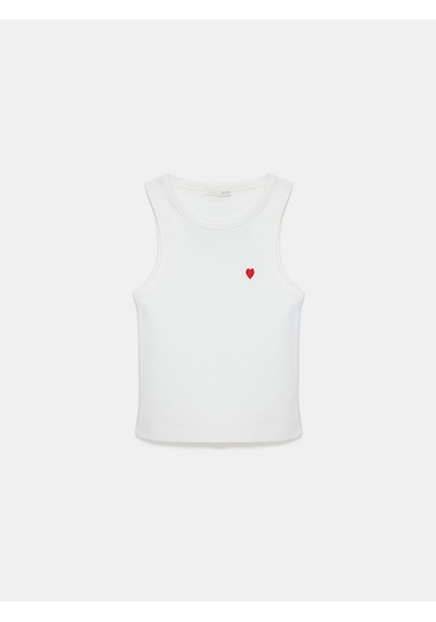 Dilvin 21259 Bisiklet Yaka Top-ekru