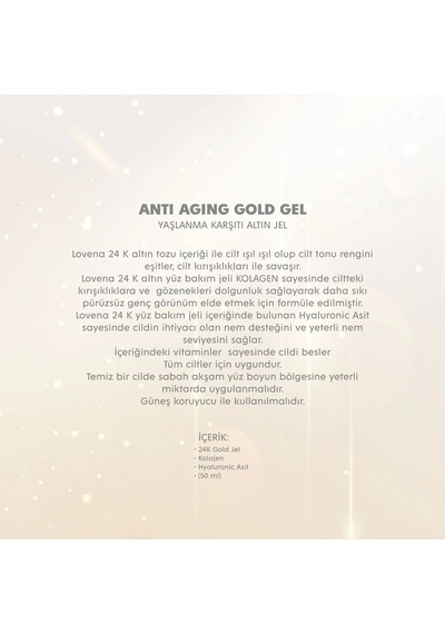 Lovena De Paris 24K  Gold Gel 50 ML