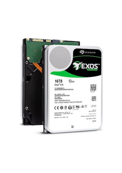 Seagate Exos X16, St16000nm001g, 3.5&quot , 16tb, 256mb, 7200 Rpm, 7/24 Enterprise, Data Center-güvenlik-nas-server, Hdd
