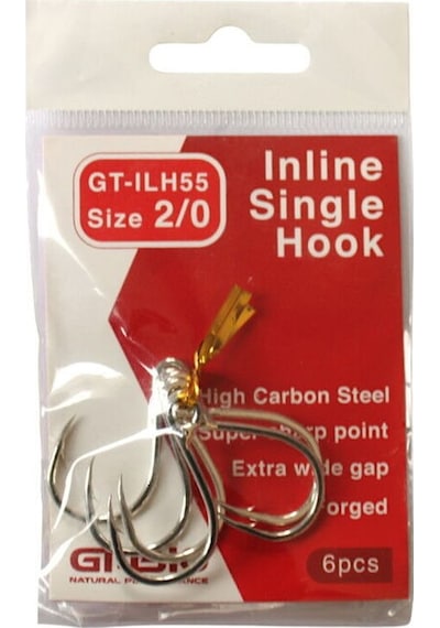 Gt-bio İn Line Single Hook Ilh55 - 2/0 - 6 Pcs Standart