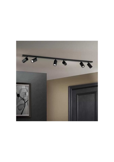 120cm Led Ampullu Led Avize Led Spot Led Avize Modern Spor Led Avize Metal Gövde Siyah