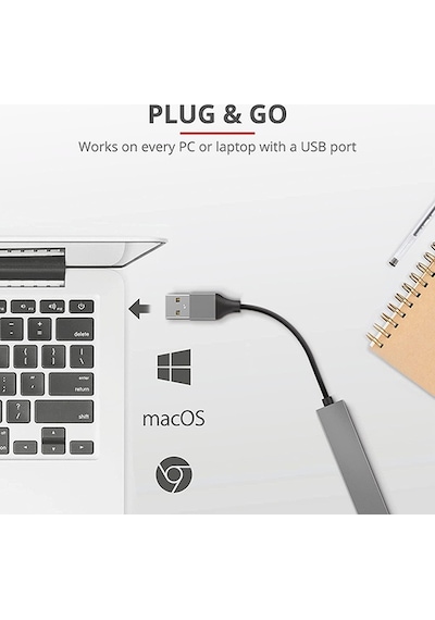 Trust 23786 Halyx Mini Usb 2 Hub Alüminyum 4 Bağlantı Noktalı Pc