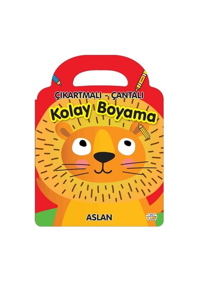 3-6 Yaşa Uygun Kolay Boyama Çıkartmalı Çantalı Set - 4 Kitap