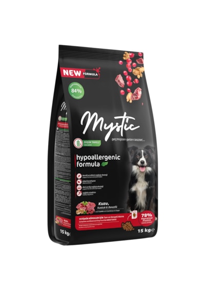 Mystic Kuzu Etli Yetişkin Köpek Maması 15 KG