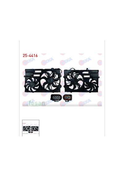 Vw Transporter V 1.9tdi 2003-2011 Davlumbazlı Çiftli Su Klima Fan Motoru