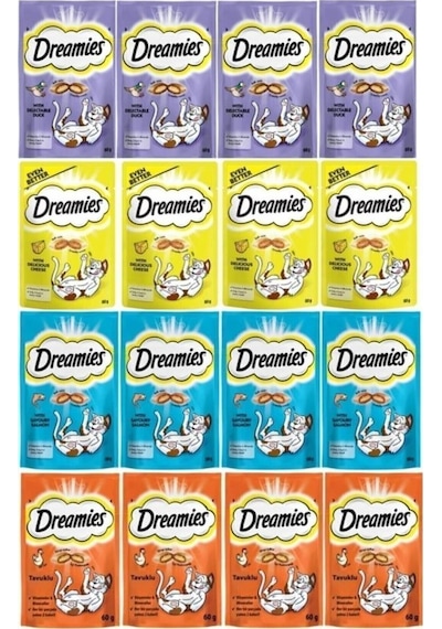 Dreamies Karışık Paket Kedi Ödül Maması 16 x 60 G