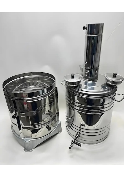 35 Litre Büyük Semaver 3 Demlik Yeri İmkanı