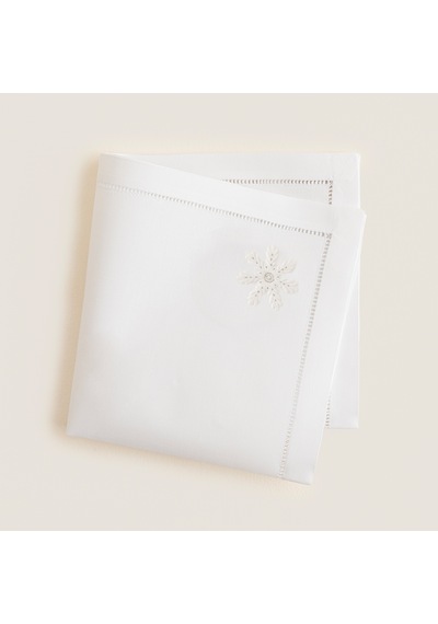 Snowflake Peçete 40x40 Cm Beyaz
