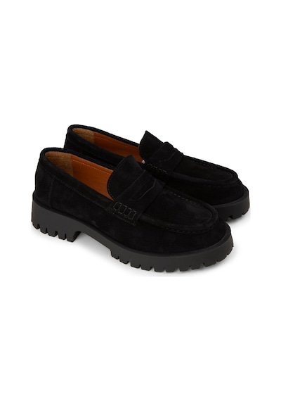 Deery Kadın Hakiki Süet Siyah Loafer Ayakkabı - 02034zsyhc01 Siyah