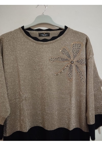 Anne Moda Ankara Üstün Kalite, Kaşmir-pamuk-viskoz Karışımlı Şık Kazak/bluz Açık Vizon Anne Moda Ankara Üstün Kalite, Kaşmir-pamuk-viskoz Karışımlı Şık Kazak/bluz Açık Vizon