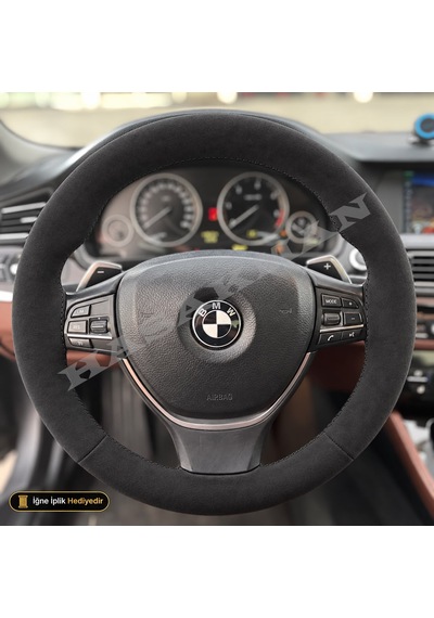 Bmw X3 F25 Dikme Direksiyon Kılıfı Alcantara Süet Monza Black Ve Standart-premium 2010-2017 Siyah