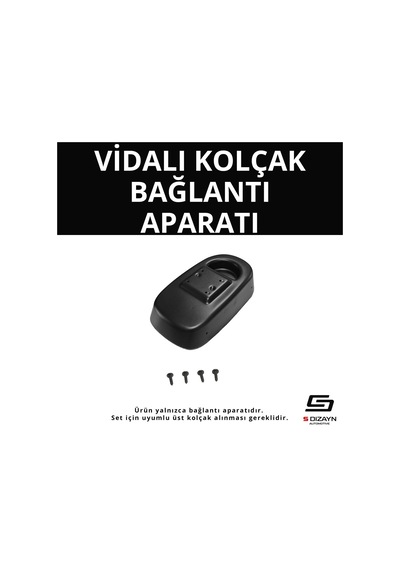 S-dizayn Fiat 500x Abs Vidalı Kol Dayama Kolçak Alt Adaptör 2014 Üzeri A+kalite