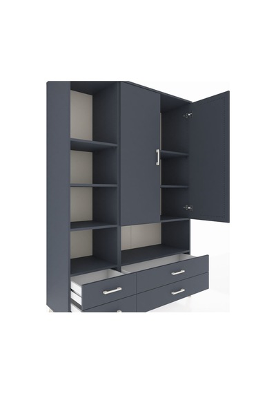 Hyperion Dolap 8 Raflı 4 Çekmeceli 2 Kapaklı 132x44x195 Antrasit-antrasit/antrasit Antrasıt/antrasıt - Antrasıt Hyperion Dolap 8 Raflı 4 Çekmeceli 2 Kapaklı 132x44x195 Antrasit-antrasit/antrasit Antrasıt/antrasıt - Antrasıt