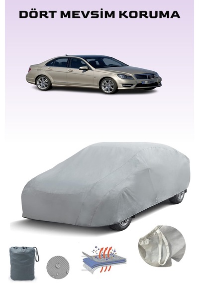 Mercedes C-serisi W204 2011 - 2013 Araba Brandası Oto Branda Gri
