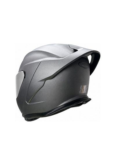 Roxter Mat Gri Motosiklet Kaskı İridium Ayna Ve Şeffaf Vizörlü Full Face Kask