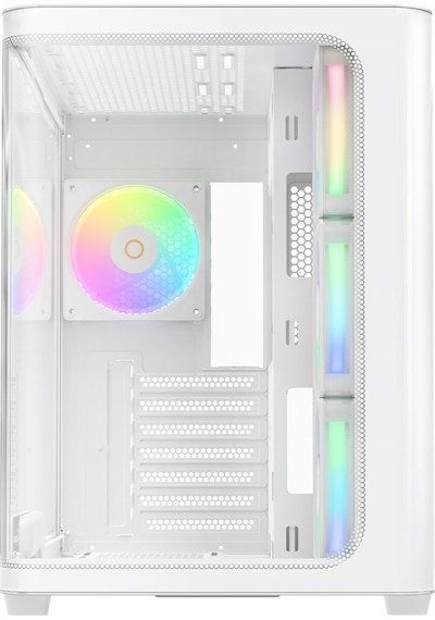 Iota C70 White Curve Argb Digital Tempered Glass Usb 3.0 Atx Mid Tower Kasa