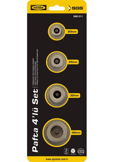 Sgs Pprc 4 Lü Pafta Set 20Mm - 25Mm - 32Mm - 40Mm -