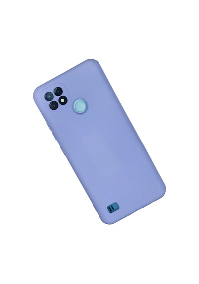 Newface - 3 - Realme C21 Kılıf Nano İçi Kadife Silikon - Glblseme - - Lila LİLA