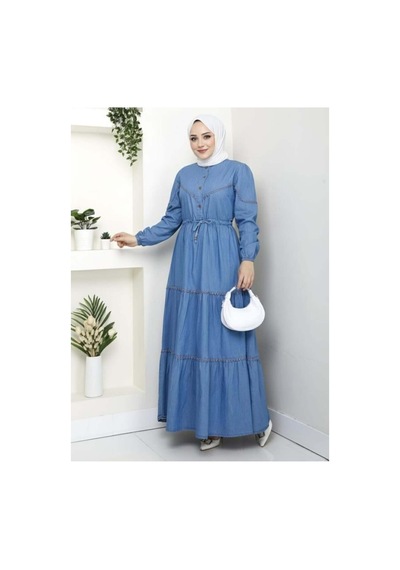 Hb Harma Time Butik Kadın Dantel Detaylı Düğmeli Ve Bağcıklı Açık Kot Mavi Elbise Açık Mavi Açık Mavi Hb Harma Time Butik Kadın Dantel Detaylı Düğmeli Ve Bağcıklı Açık Kot Mavi Elbise Açık Mavi Açık Mavi