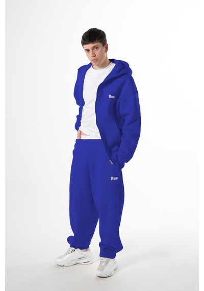 Flaw Flex Tech Oversize Eşofman-28824 Saks Mavi