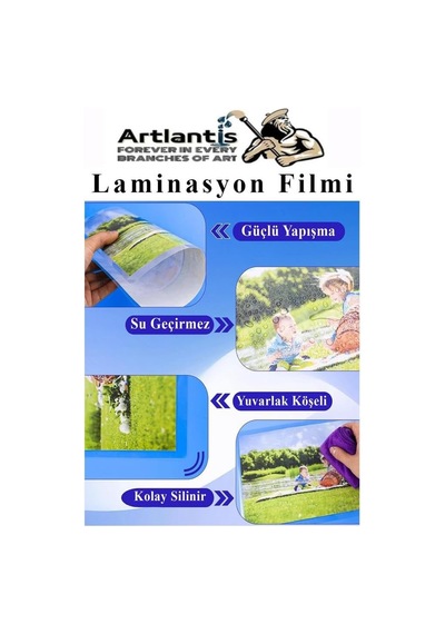 Laminasyon Filmi Parlak A3 20 Li 1 Paket 125 Mikron Laminasyon Kaplama Pvc Kaplama Poşeti 20 Ad