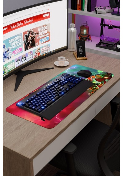 Terraria Kaymaz Dikişli Kauçuk Oyuncu Mousepad V5 - 70x30 Xl Gaming Mouse Pad Fare Altlığı