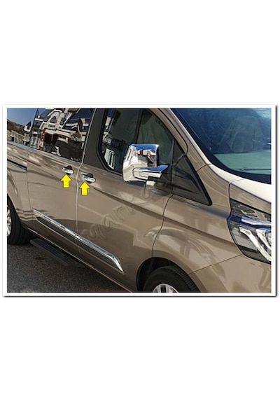 Ford Transit Custom Krom Kapı Kolu 4 Kapı 9 Parça 2013 Sonrası N11.71