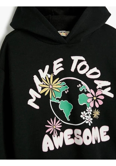 Koton Kız Çocuk Sweatshirt Siyah 4wkg10327ak 24ky59000670 Y5901 Siyah Koton Kız Çocuk Sweatshirt Siyah 4wkg10327ak 24ky59000670 Y5901 Siyah