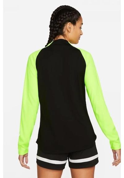 Nike W Nk Df Acdpr Dril Top K Dh9246-010 Siyah Yeşil Kadın Antrenman Eşofman Üstü 001