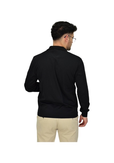 Dynamo Erkek Büyük Beden Mevsimlik Polo Yaka Sweatshirt 1-6830 Bgl-st04415 Siyah