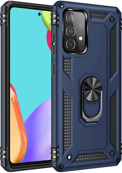 Newface - 309 - Samsung Galaxy A33 5g Kılıf Sofya Yüzüklü Silikon Kapak - Edntrend - - Lacivert