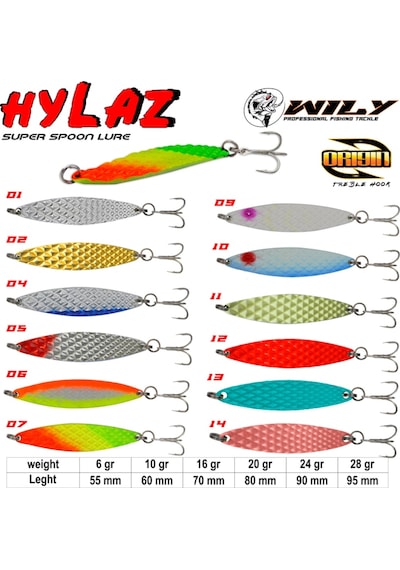 Wily Hylaz Kaşık 6 Gr 55 Mm - Hologramlı (540076211)