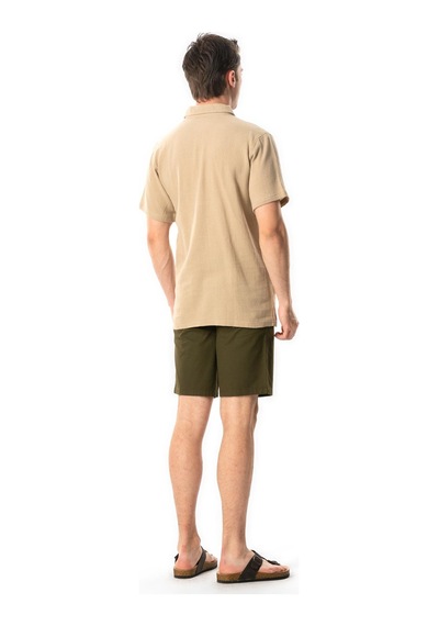 Violet Kısa Kol Foça Düğmeli Erkek Yazlık Tshirt Vizon Vzn Vizon