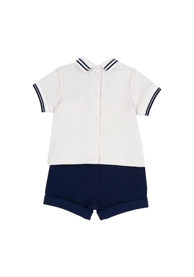 Chicco Erkek Bebek Kısa Kollu Polo Tişört Ve Şort Takım 09102032000000 000038 Beyaz