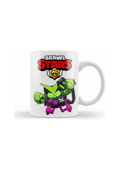 Brawl Stars Virüs 8 Bit Kupa Bardak Porselen Karışık