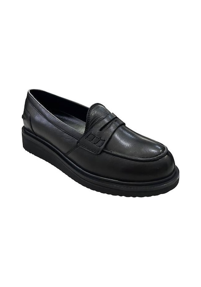 Kemal Tanca 845 24092 Kadın Hakiki Deri Loafer Ayakkabı siyah