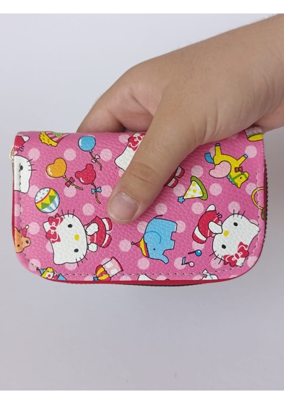 Tovyamade Suni Deri Desen Baskılı Cüzdan,kartlık,bozukpara Beyaz - Pembe