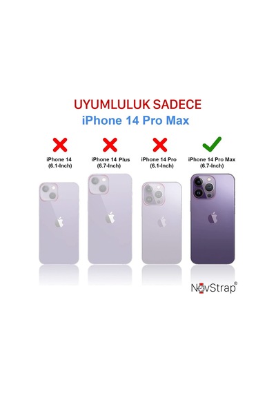 Apple Uyumlu iPhone 14 Pro Max Kilif 6.7 Seffaf Magsafe Kamera Korumali 556384208