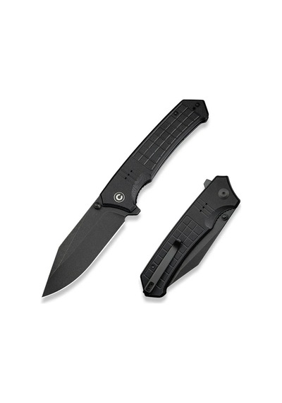 Civivi Tacticorix Black G10 Handle Black Stonewashed Nitro-v Blade Blade Kamp Çakı Siyah