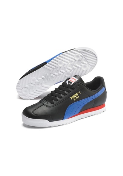 Puma Roma Basic+ Siyah Mavi Siyah - Mavi