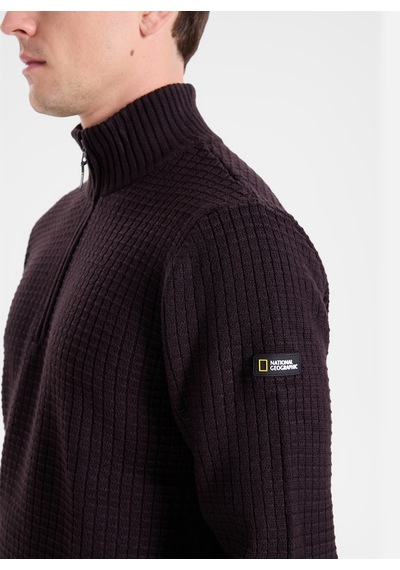 National Geographic Kahverengi Erkek Kazak N6wm-kzk4321 Koyu Kahve