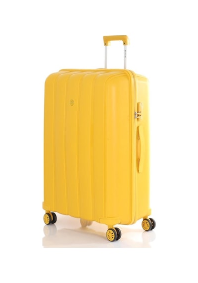 Mçs 3lü Set Kırılmaz Silikon Seyahat Valizi Bavulu V305 Sarı