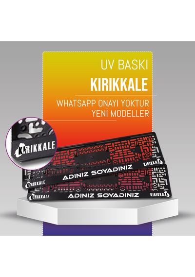Kırıkkale Plakalık, 2 Adet Premium Uv Baskı, Plakalıkhane