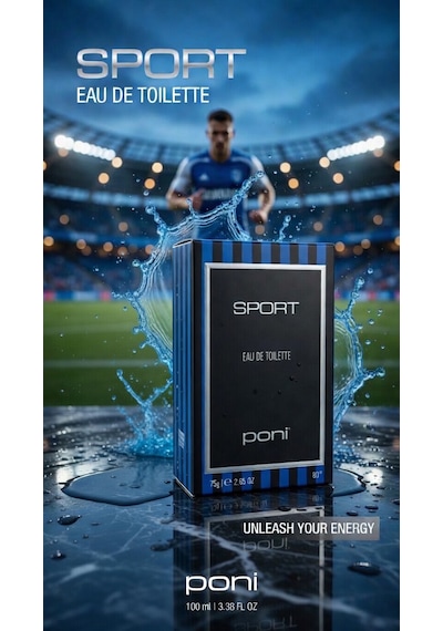 Poni Sport Eau De Toliette 100ml Yeni Aromatik