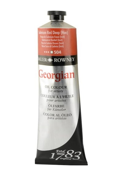Daler Rowney Georgian Yağlı Boya 225Ml - N:504 Cadmium Red Deep
