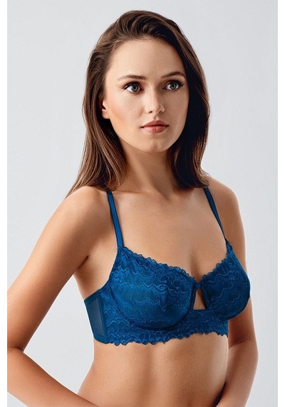 New Bra 33/34-8380 Telsiz Desteksiz Sütyen Petrol