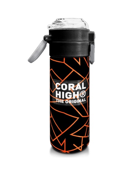 Coral High Kids Siyah Basketbol Desenli Pipetli Ve Direkt İçim Çelik Termos 500 Ml 31852 Siyah - Şeffaf